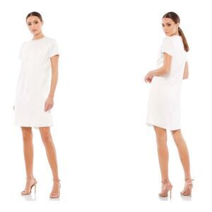 NWT leena for Mac Duggal Pleated Midi Dress $398